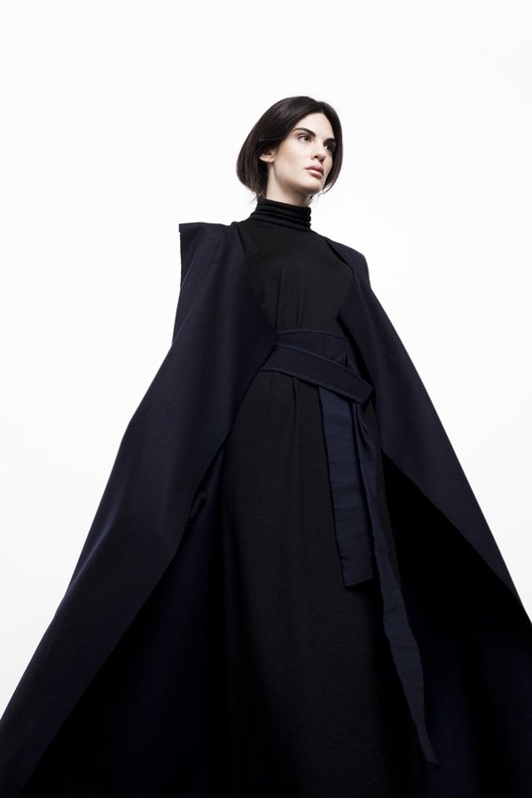 Draped ceremonial cape